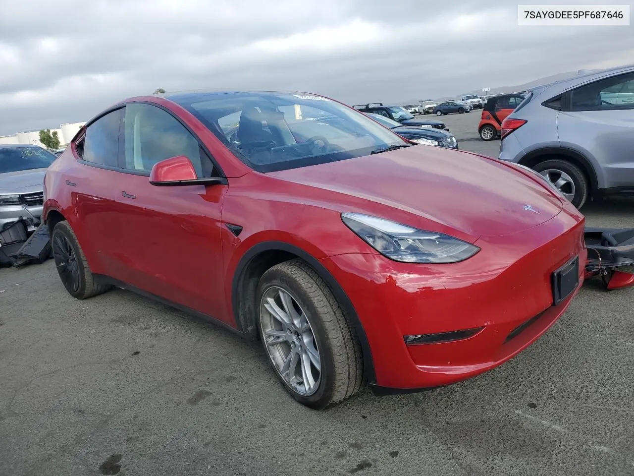 2023 Tesla Model Y VIN: 7SAYGDEE5PF687646 Lot: 72179724