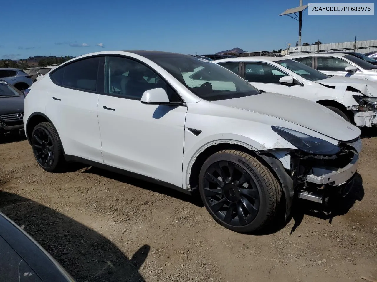 2023 Tesla Model Y VIN: 7SAYGDEE7PF688975 Lot: 72234294