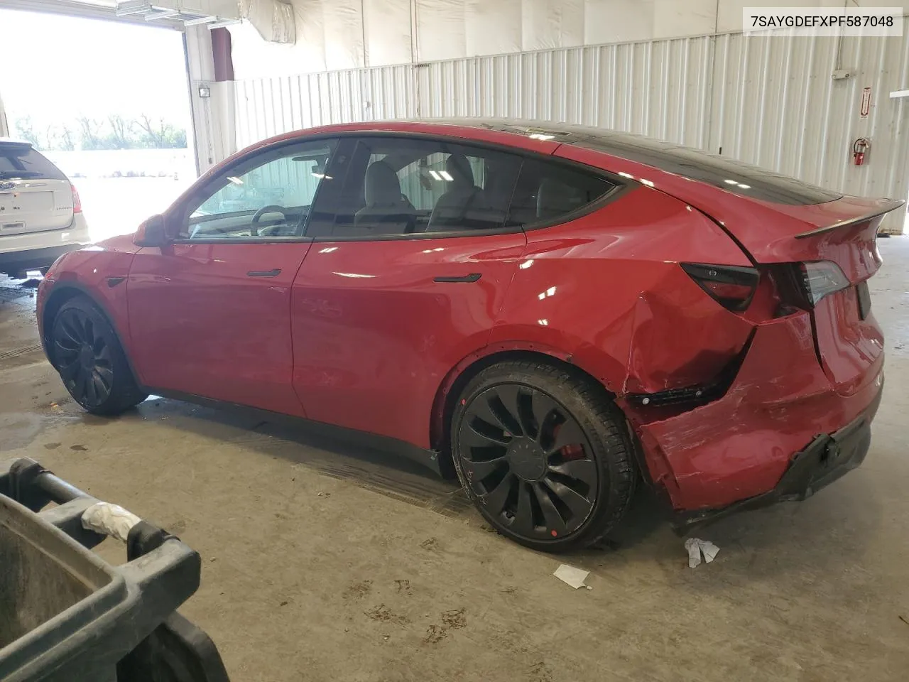 2023 Tesla Model Y VIN: 7SAYGDEFXPF587048 Lot: 72347874