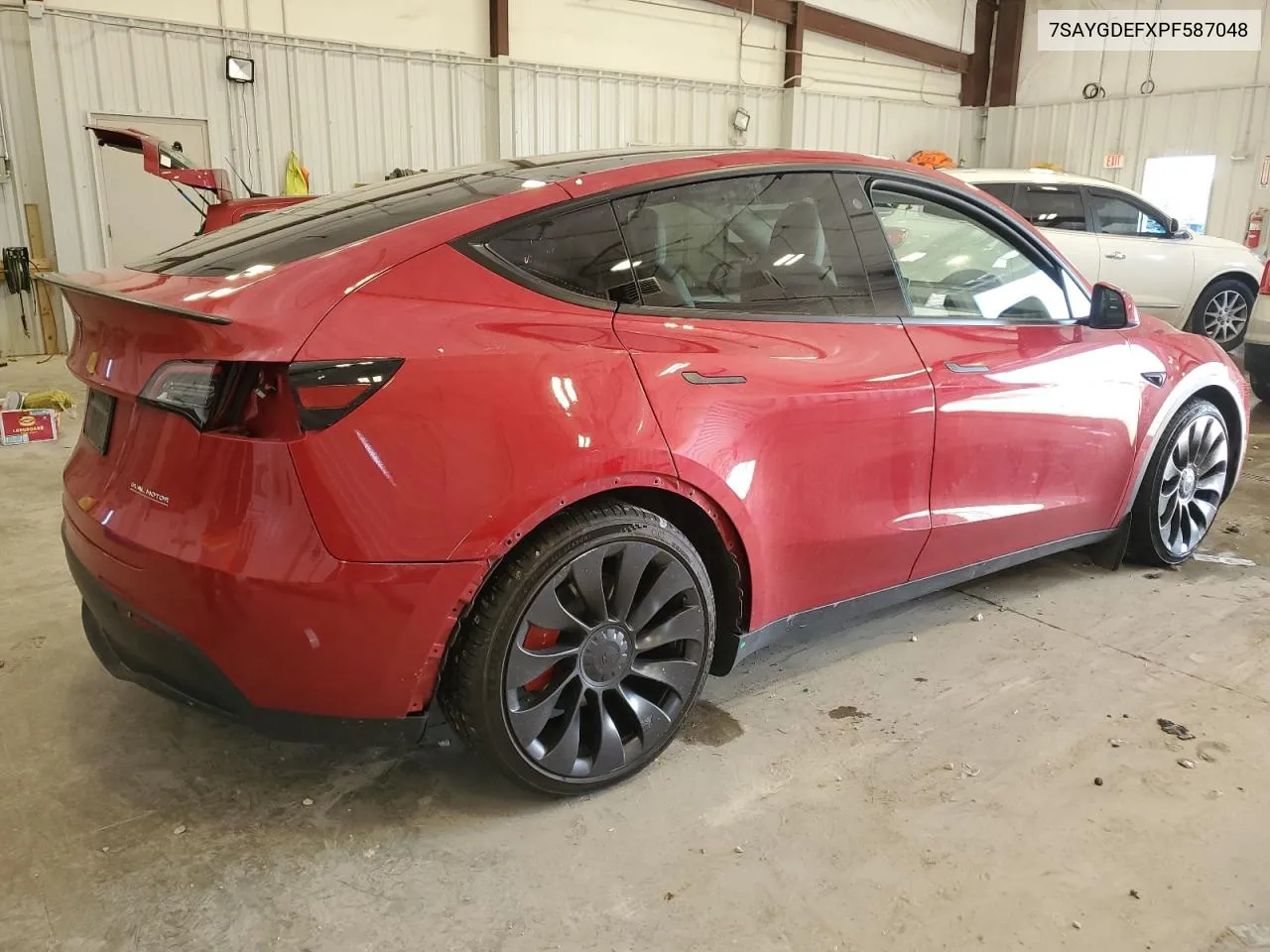 2023 Tesla Model Y VIN: 7SAYGDEFXPF587048 Lot: 72347874