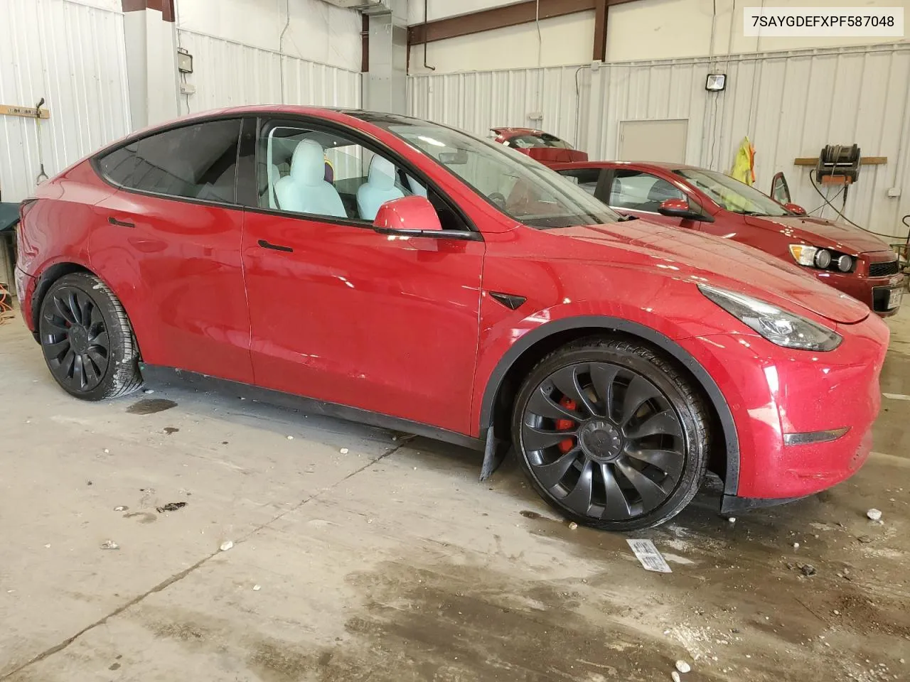 2023 Tesla Model Y VIN: 7SAYGDEFXPF587048 Lot: 72347874