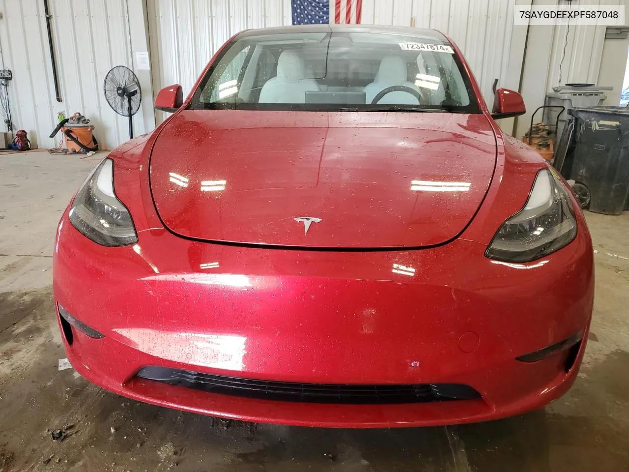 2023 Tesla Model Y VIN: 7SAYGDEFXPF587048 Lot: 72347874