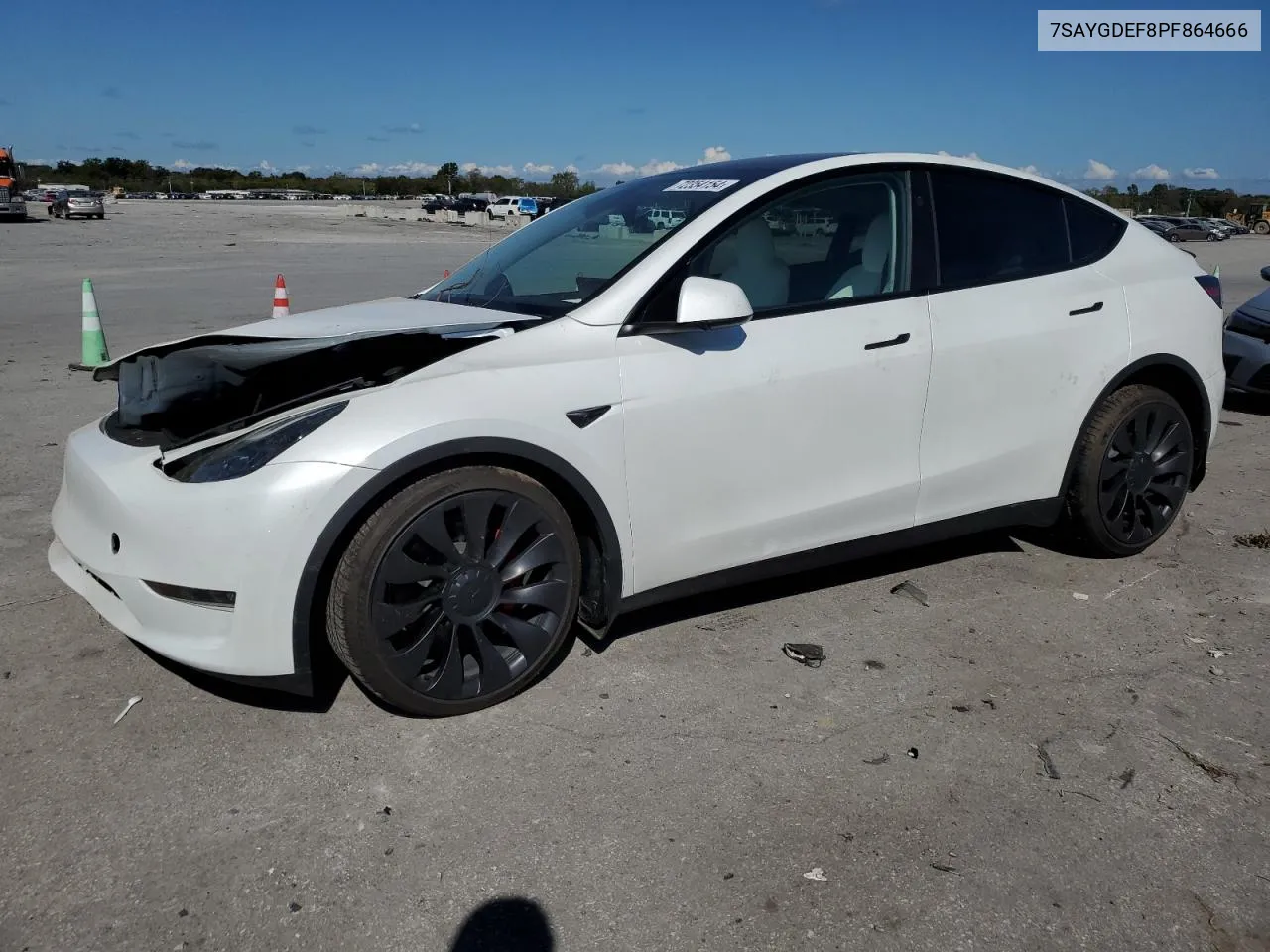 2023 Tesla Model Y VIN: 7SAYGDEF8PF864666 Lot: 72354154