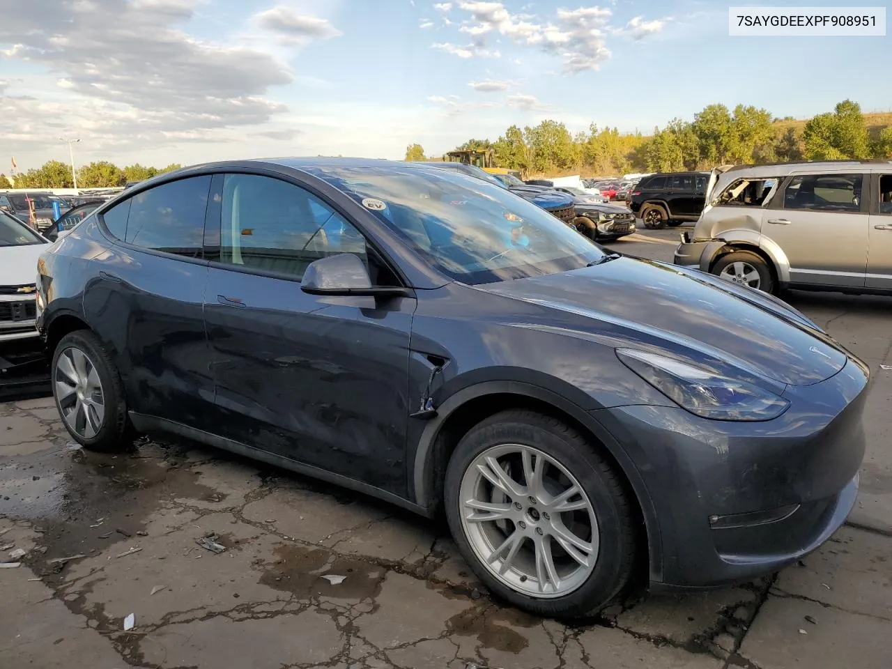 2023 Tesla Model Y VIN: 7SAYGDEEXPF908951 Lot: 72382244