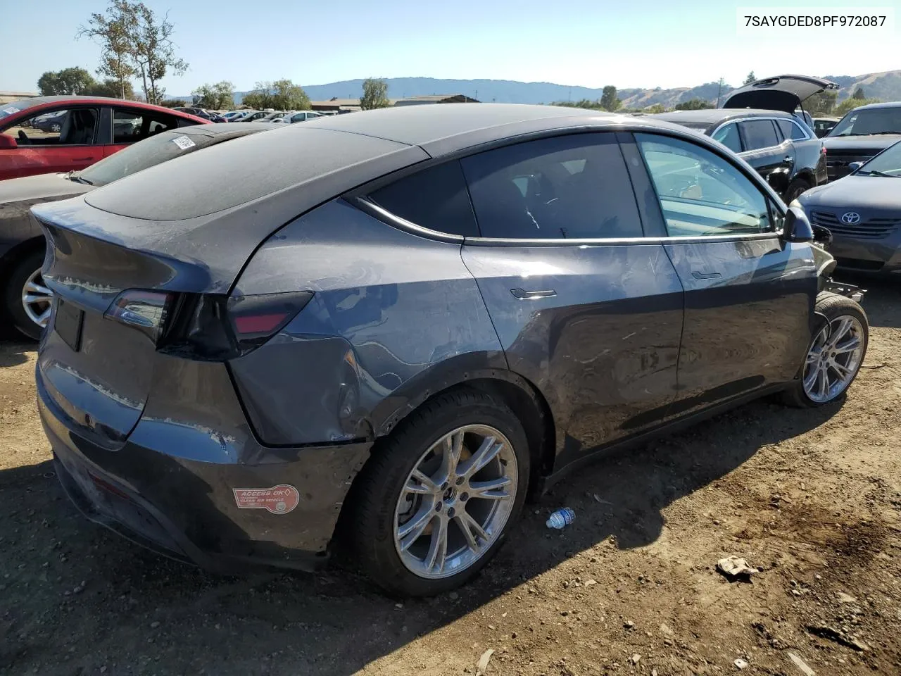 2023 Tesla Model Y VIN: 7SAYGDED8PF972087 Lot: 72558224