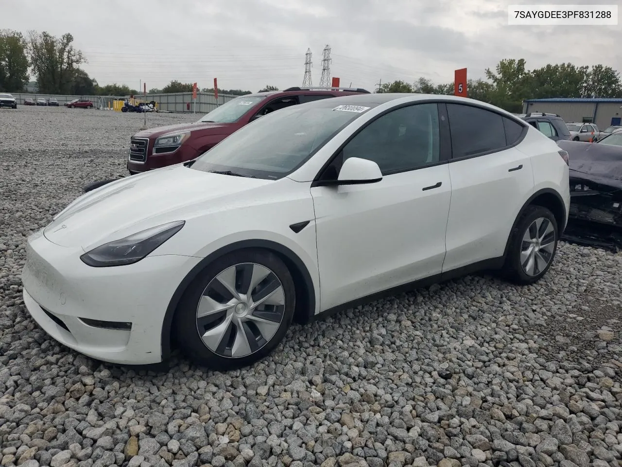 2023 Tesla Model Y VIN: 7SAYGDEE3PF831288 Lot: 72630094