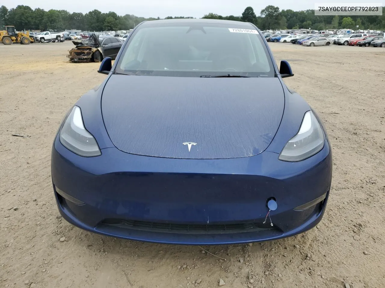 2023 Tesla Model Y VIN: 7SAYGDEE0PF792823 Lot: 72801064