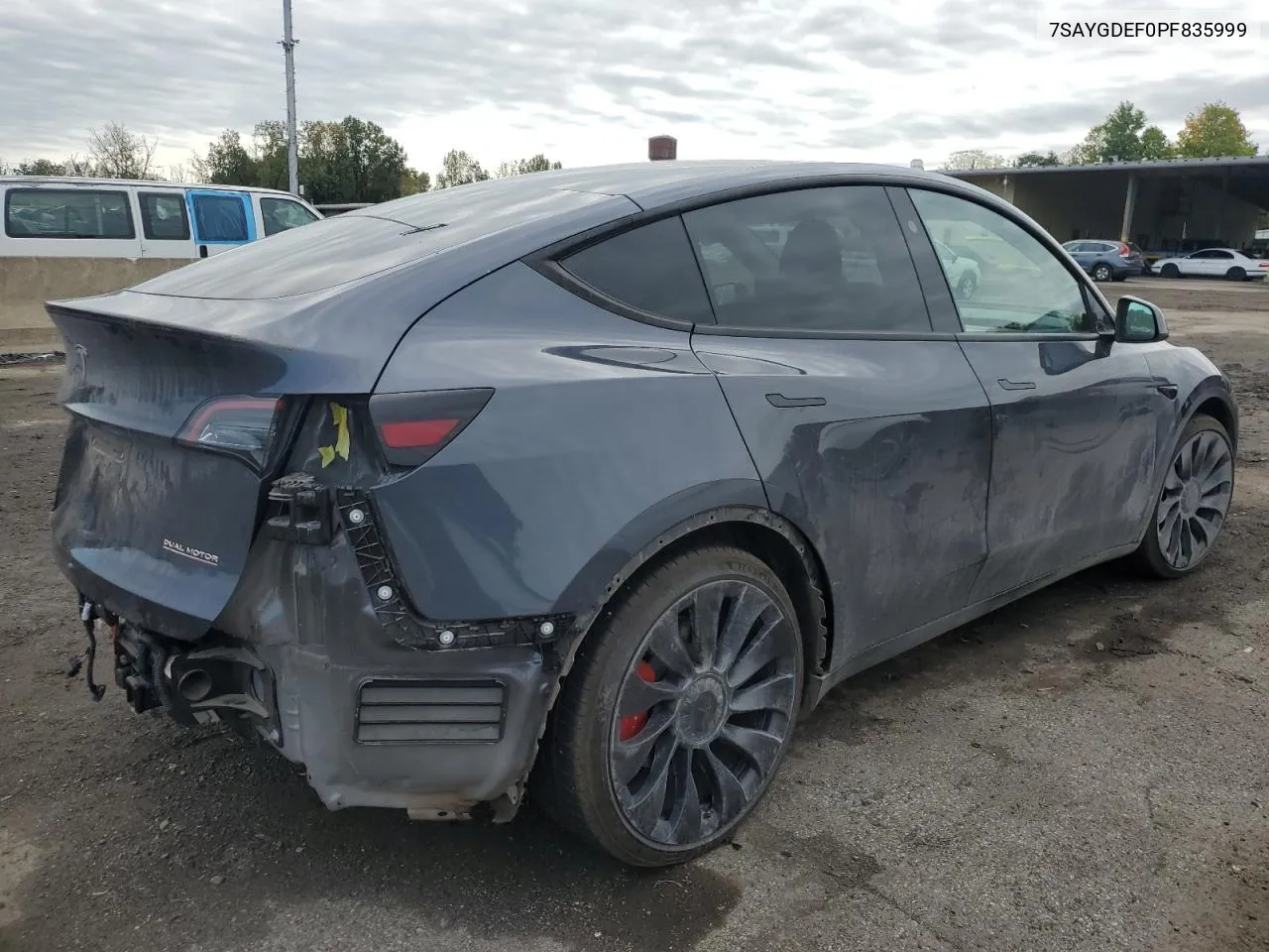 2023 Tesla Model Y VIN: 7SAYGDEF0PF835999 Lot: 73056864