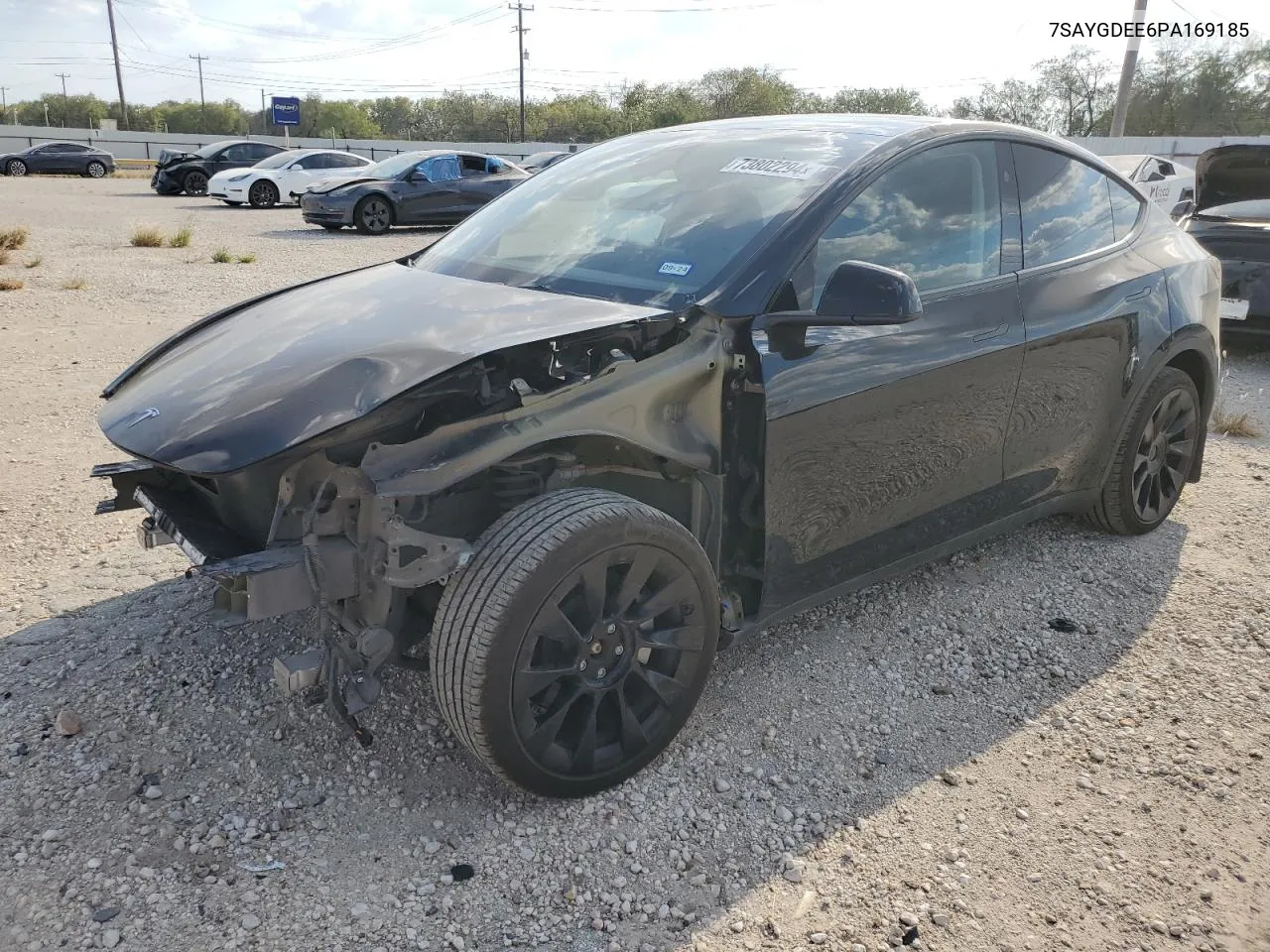 2023 Tesla Model Y VIN: 7SAYGDEE6PA169185 Lot: 73802294