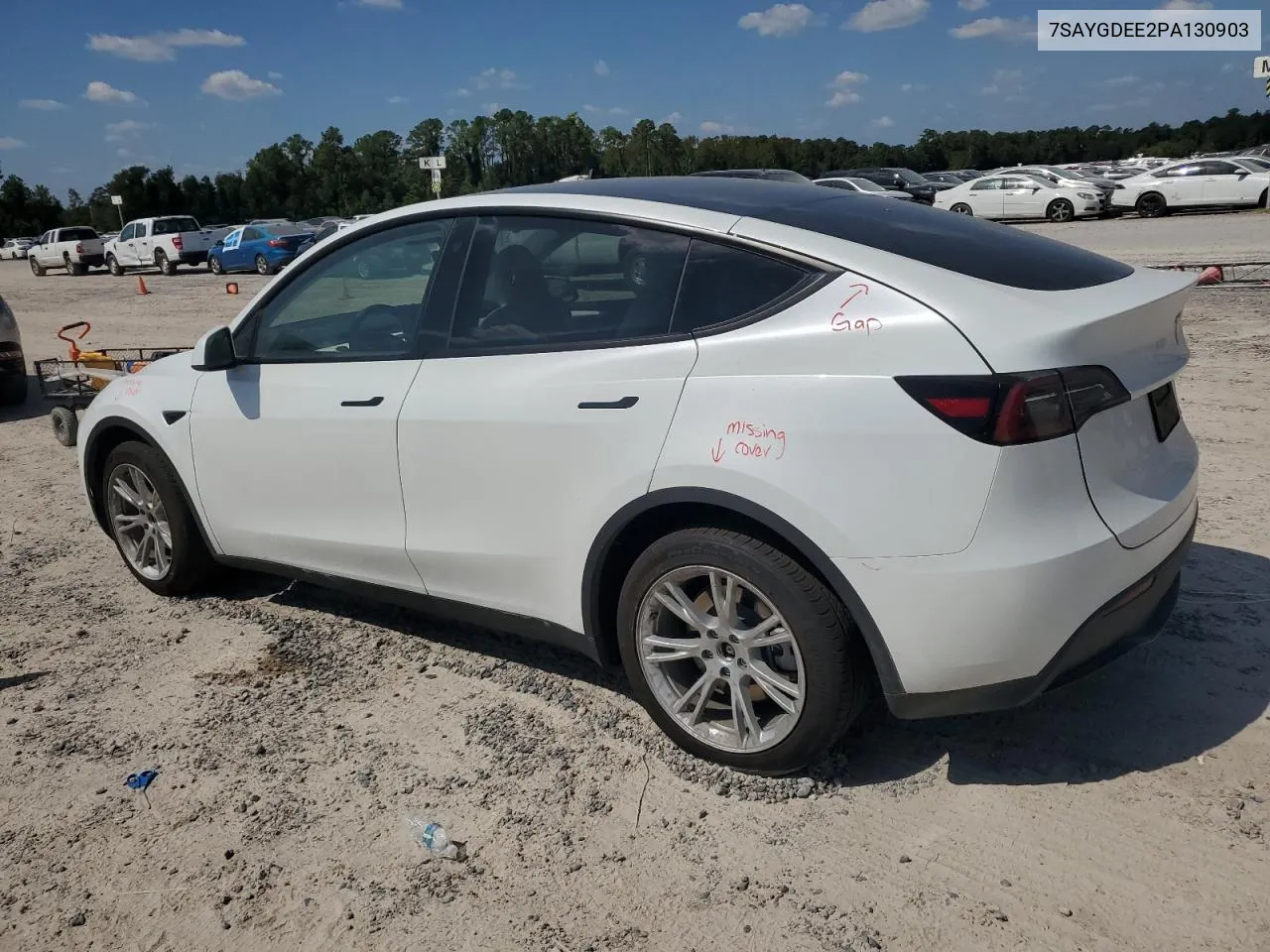 2023 Tesla Model Y VIN: 7SAYGDEE2PA130903 Lot: 74169054