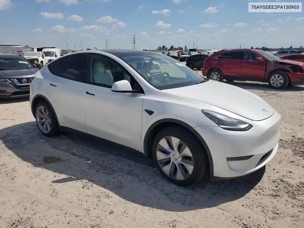 2023 Tesla Model Y VIN: 7SAYGDEE2PA130903 Lot: 74169054