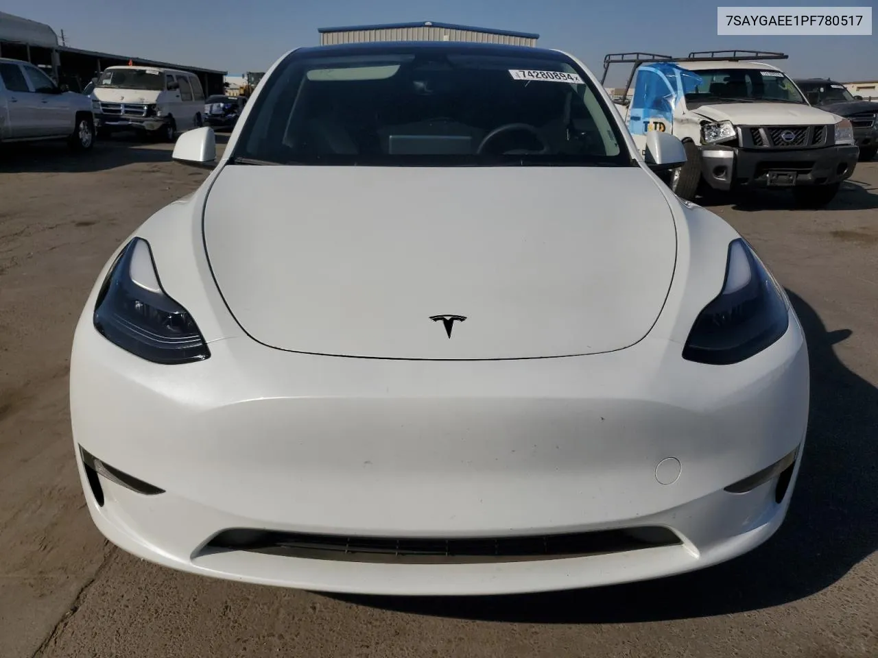 2023 Tesla Model Y VIN: 7SAYGAEE1PF780517 Lot: 74280894