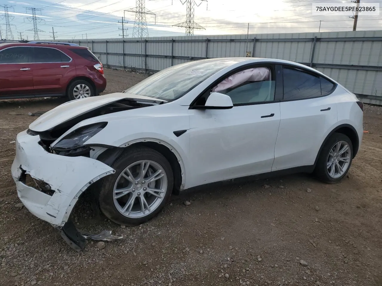 2023 Tesla Model Y VIN: 7SAYGDEE5PF623865 Lot: 74695794