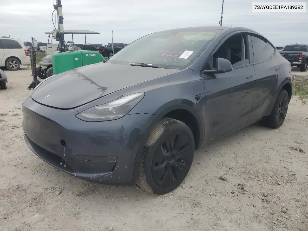 2023 Tesla Model Y VIN: 7SAYGDEE1PA189392 Lot: 74789424