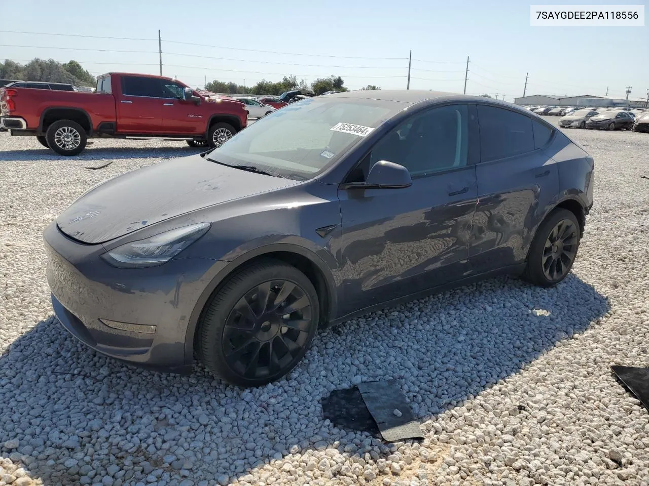 2023 Tesla Model Y VIN: 7SAYGDEE2PA118556 Lot: 75253464