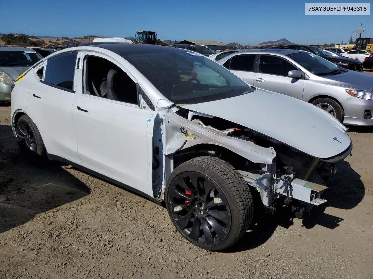 2023 Tesla Model Y VIN: 7SAYGDEF2PF943315 Lot: 75662634