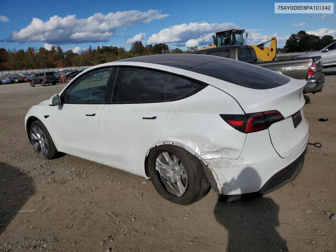 2023 Tesla Model Y VIN: 7SAYGDEE8PA101342 Lot: 75691184