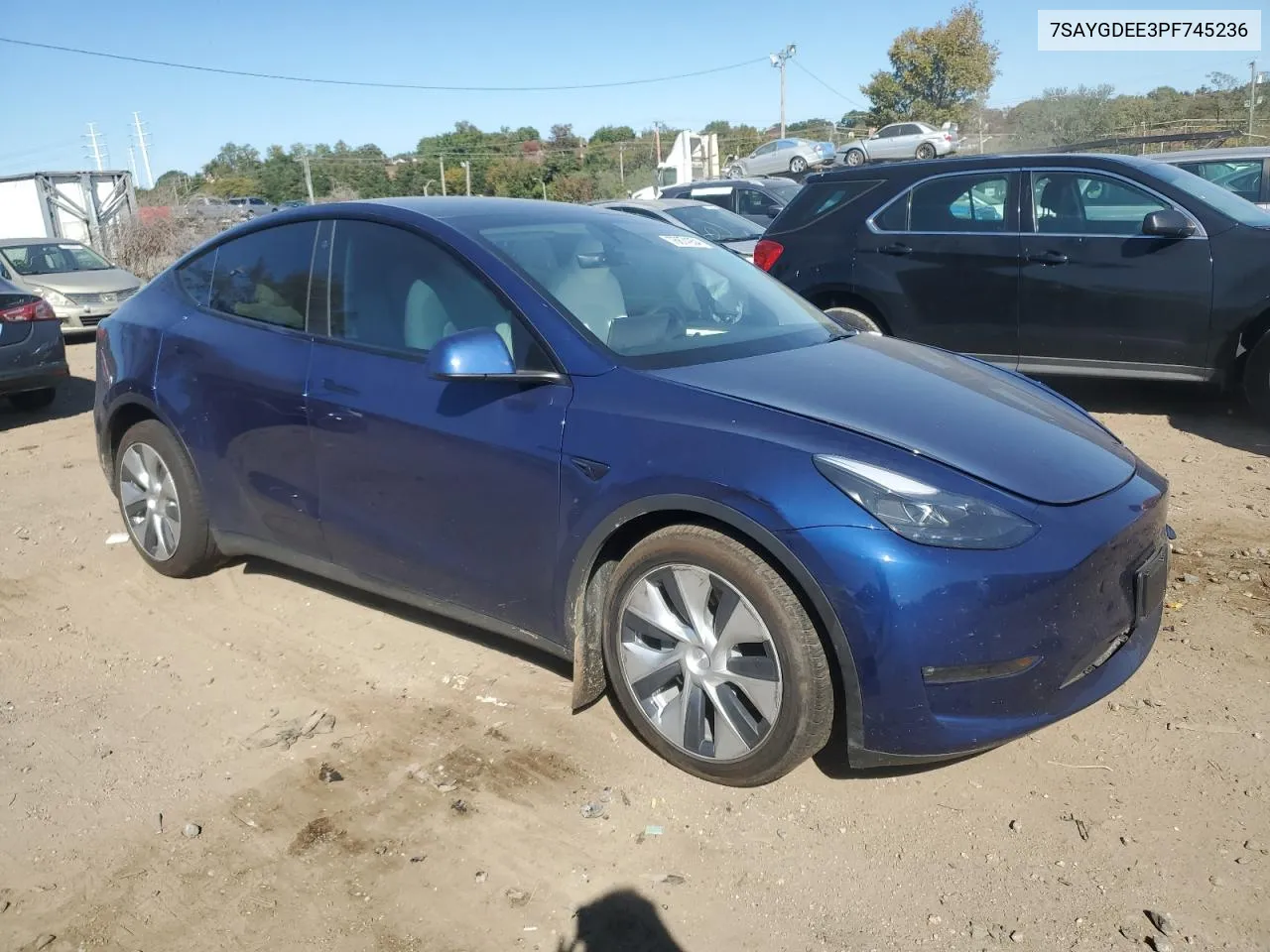 2023 Tesla Model Y VIN: 7SAYGDEE3PF745236 Lot: 76874954