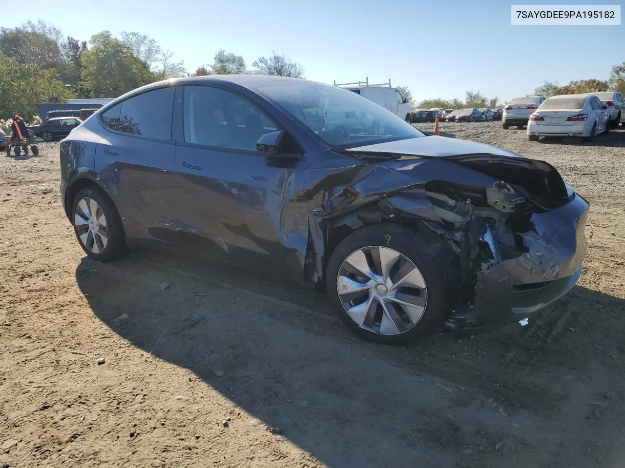 2023 Tesla Model Y VIN: 7SAYGDEE9PA195182 Lot: 77071004