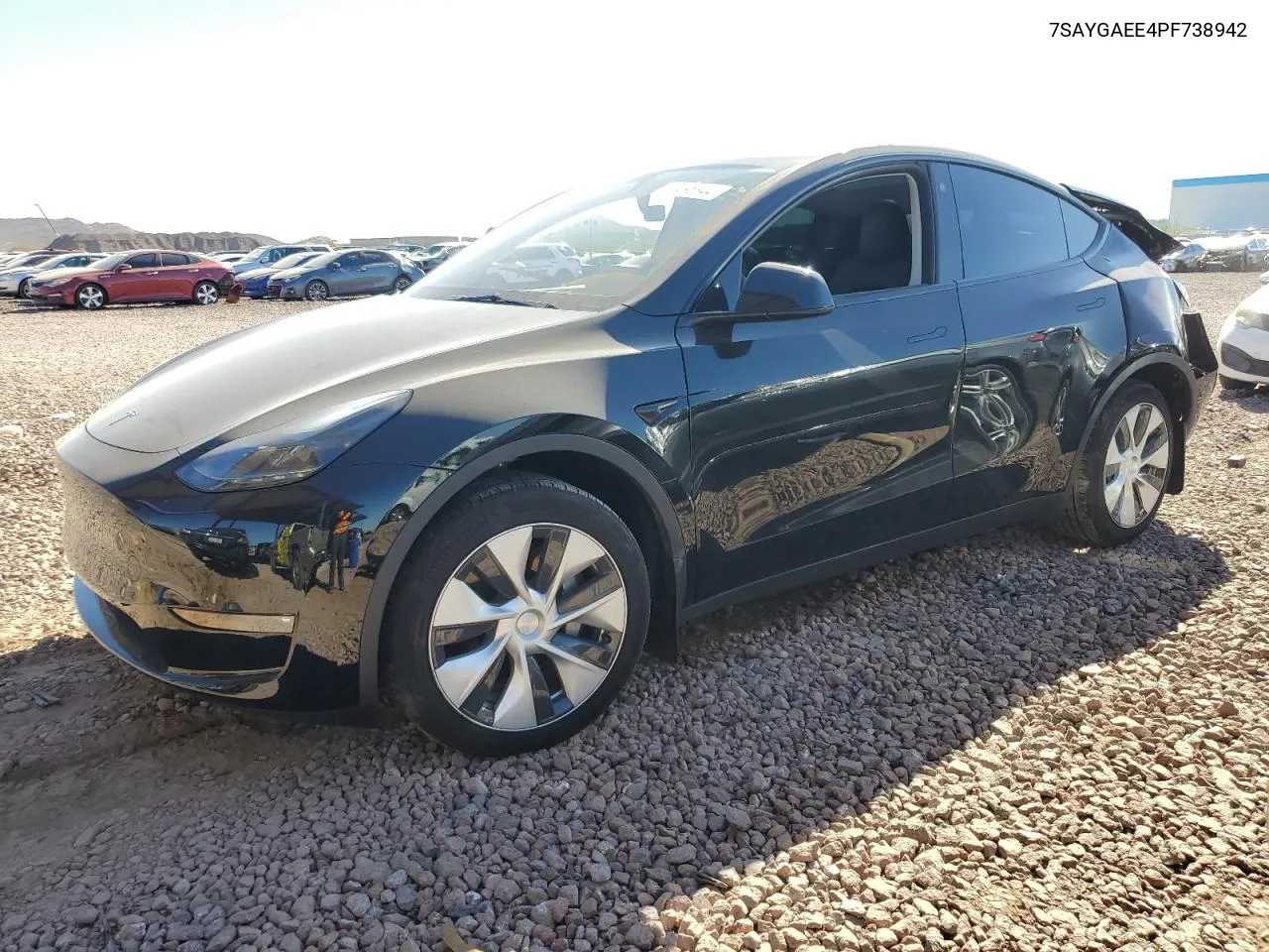 2023 Tesla Model Y VIN: 7SAYGAEE4PF738942 Lot: 77495344