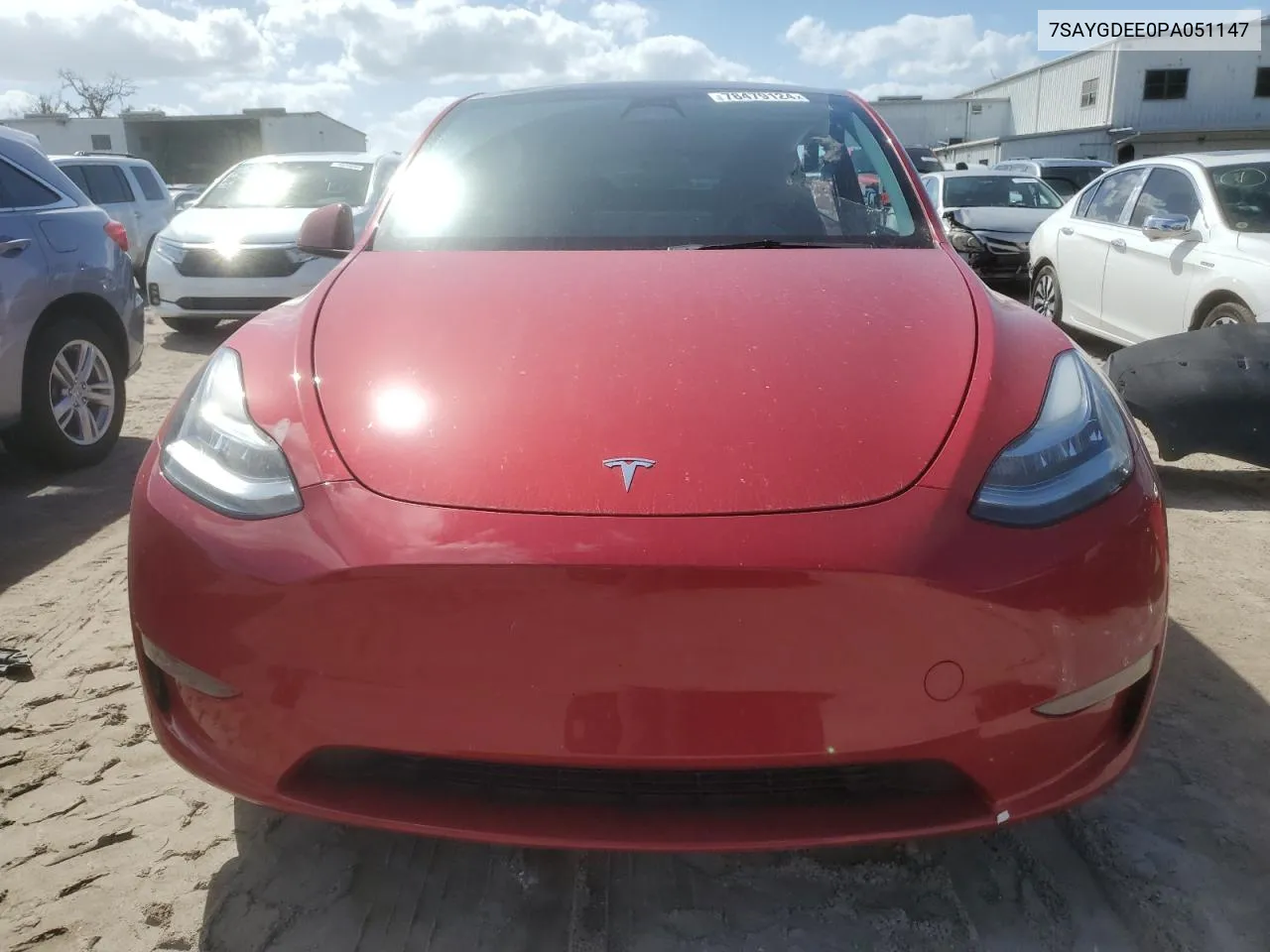 2023 Tesla Model Y VIN: 7SAYGDEE0PA051147 Lot: 78479124