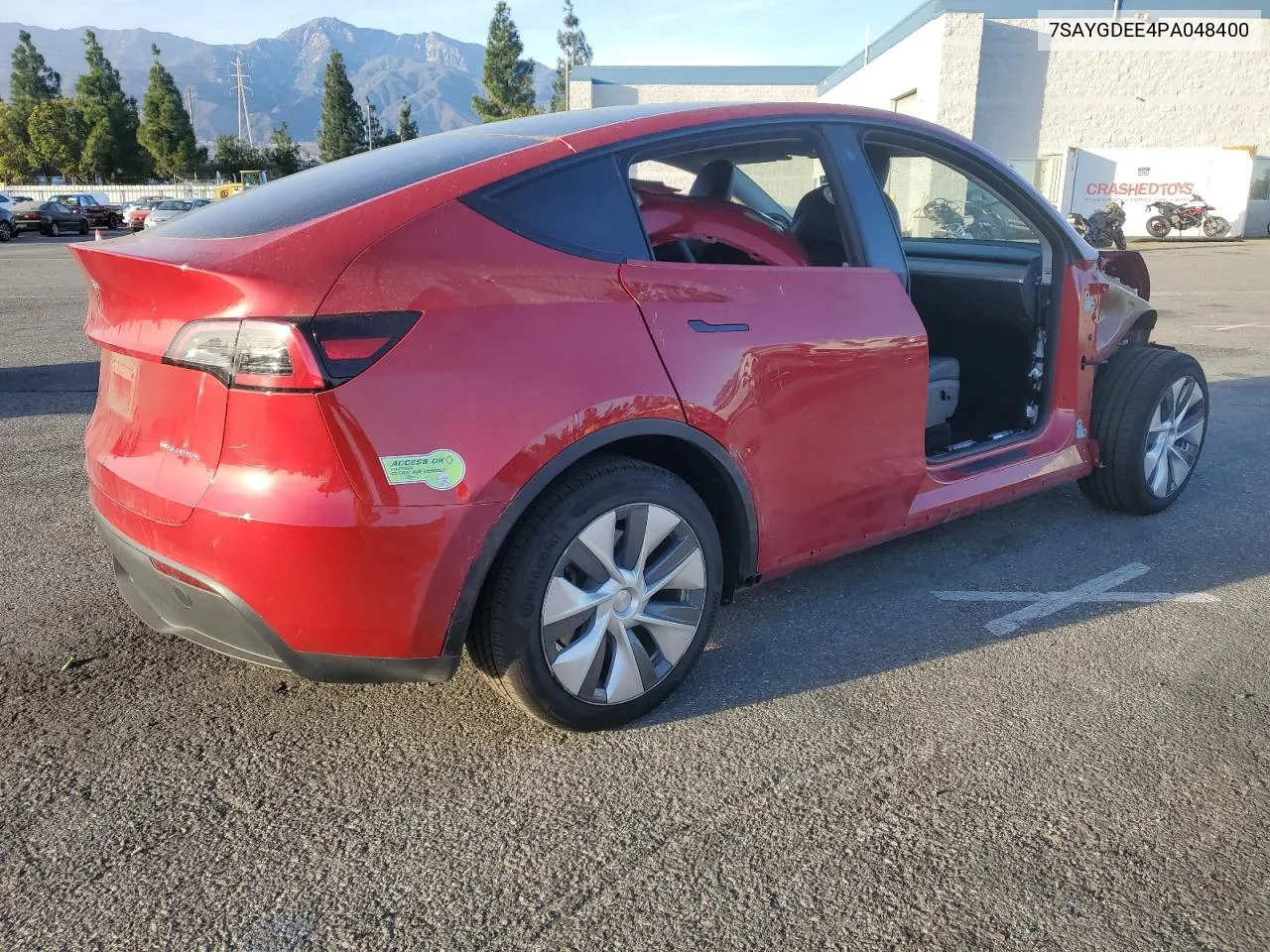 2023 Tesla Model Y VIN: 7SAYGDEE4PA048400 Lot: 79385624