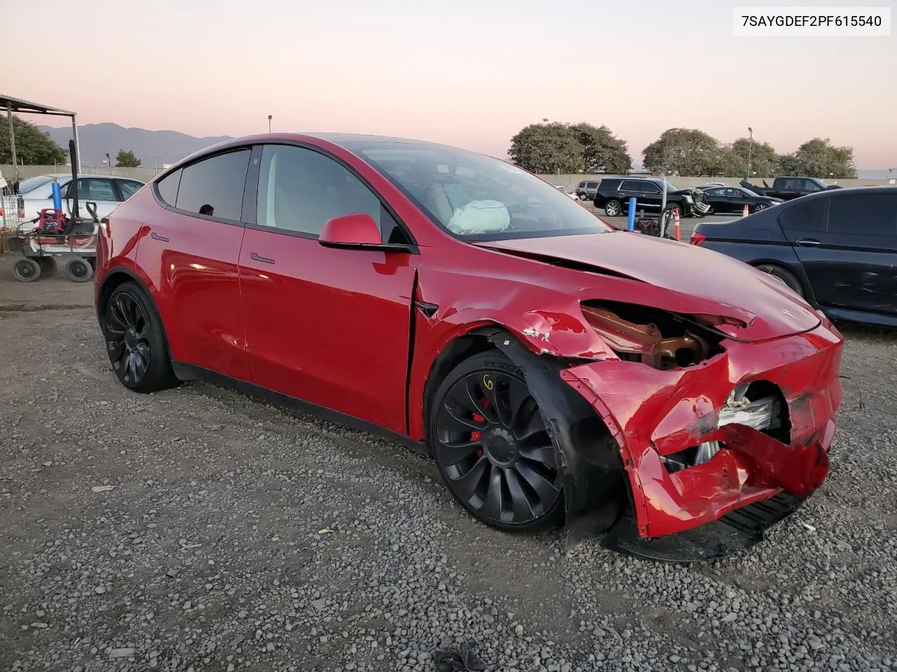 2023 Tesla Model Y VIN: 7SAYGDEF2PF615540 Lot: 79711544