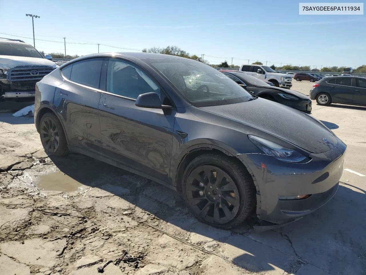 2023 Tesla Model Y VIN: 7SAYGDEE6PA111934 Lot: 80169154