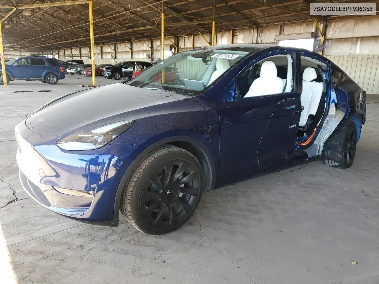 2023 Tesla Model Y VIN: 7SAYGDEE8PF936358 Lot: 80171874