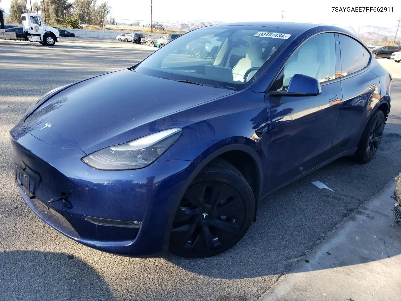 2023 Tesla Model Y VIN: 7SAYGAEE7PF662911 Lot: 80451434