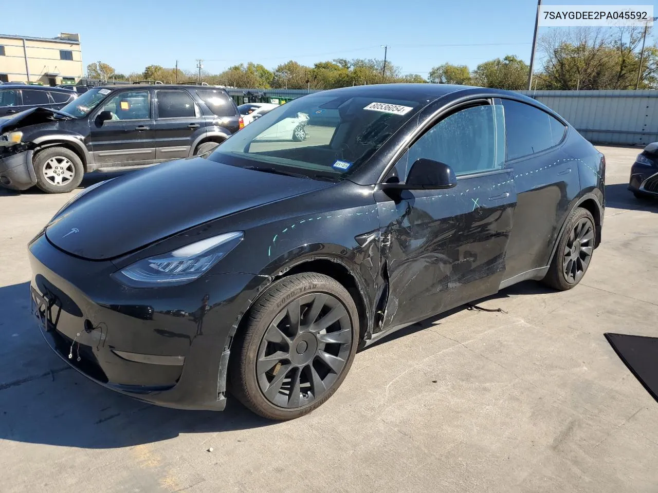 2023 Tesla Model Y VIN: 7SAYGDEE2PA045592 Lot: 80536054