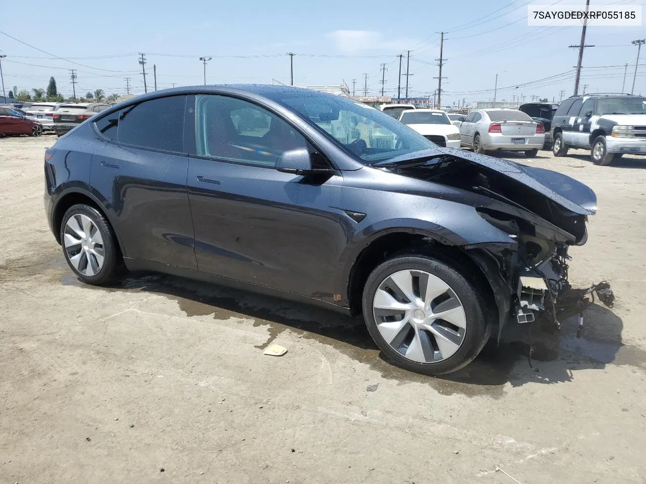 2024 Tesla Model Y VIN: 7SAYGDEDXRF055185 Lot: 55968714