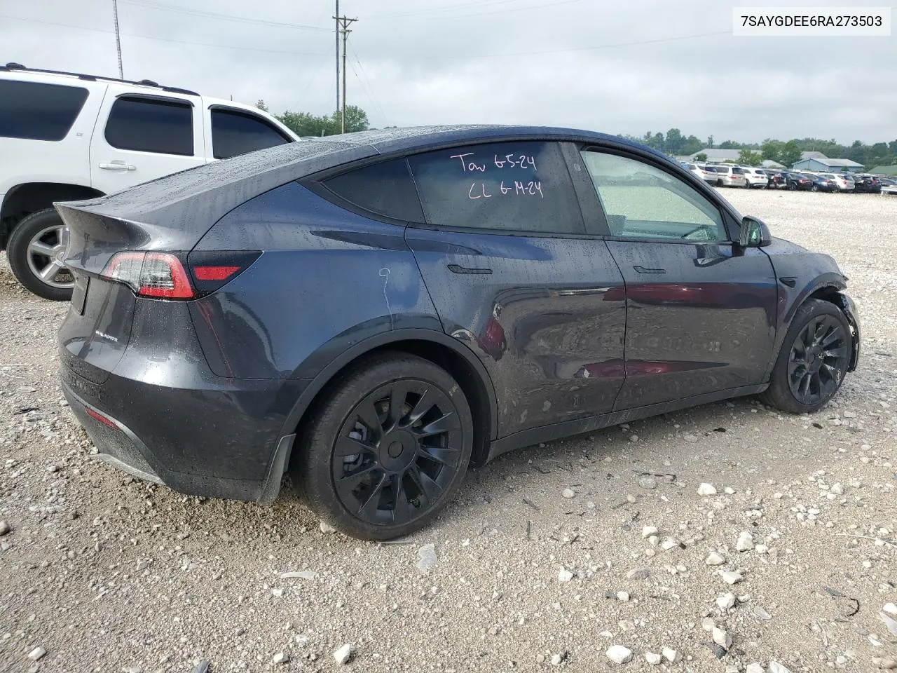 2024 Tesla Model Y VIN: 7SAYGDEE6RA273503 Lot: 60708664