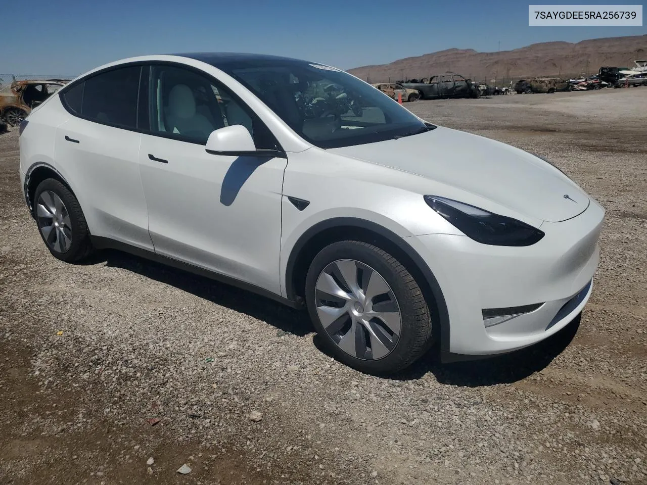 2024 Tesla Model Y VIN: 7SAYGDEE5RA256739 Lot: 61267334