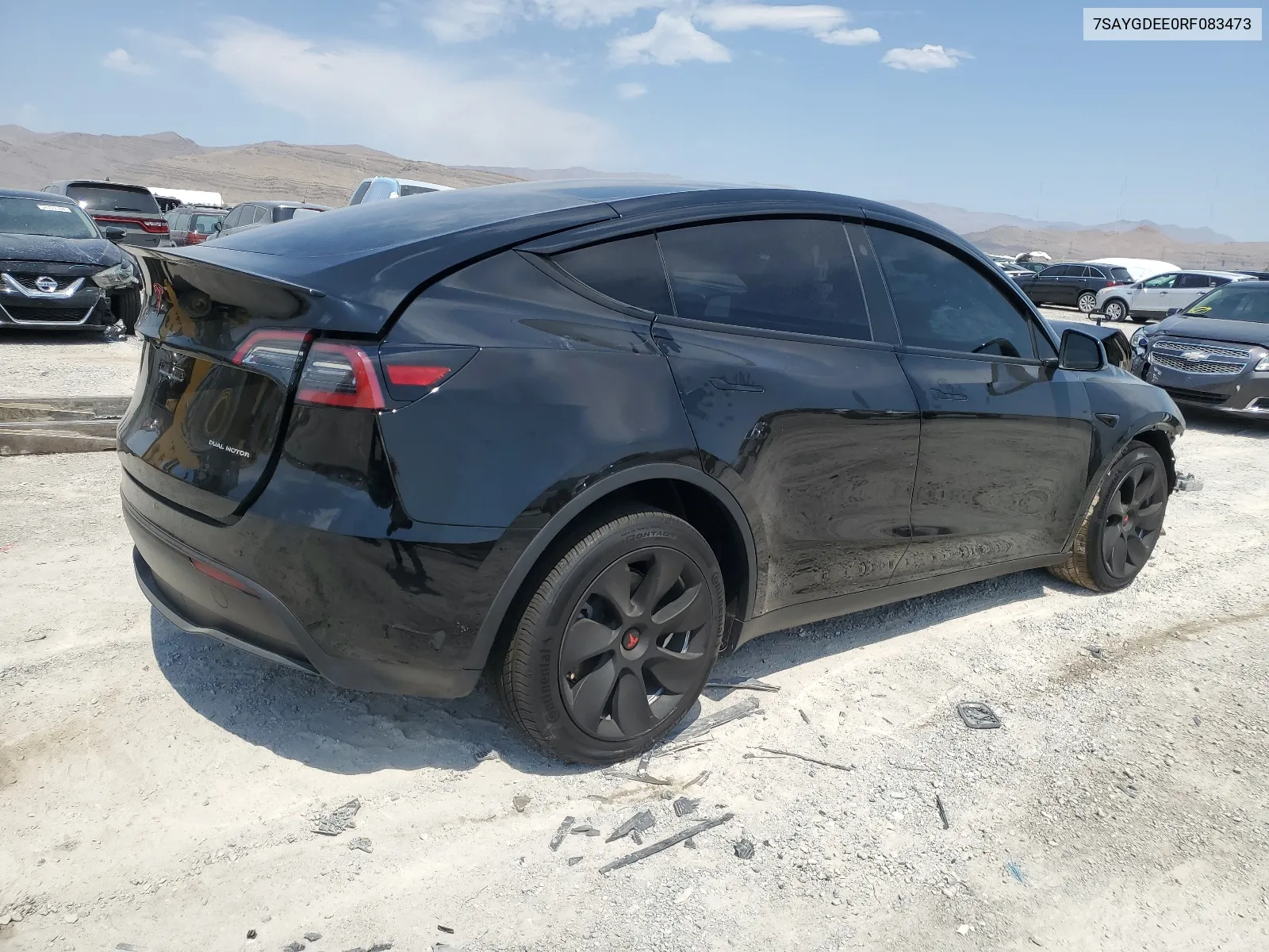 2024 Tesla Model Y VIN: 7SAYGDEE0RF083473 Lot: 62673024