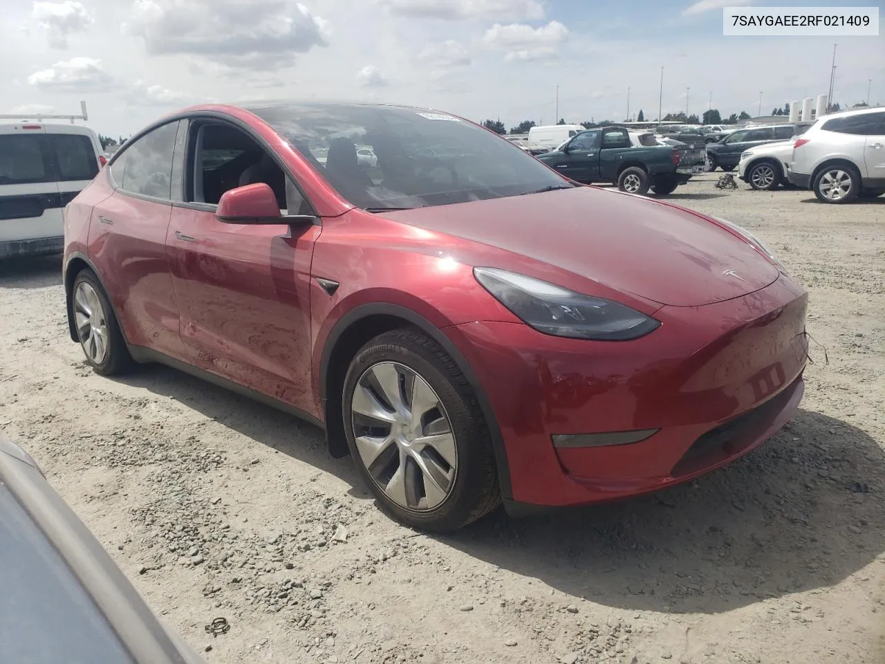 2024 Tesla Model Y VIN: 7SAYGAEE2RF021409 Lot: 68144554