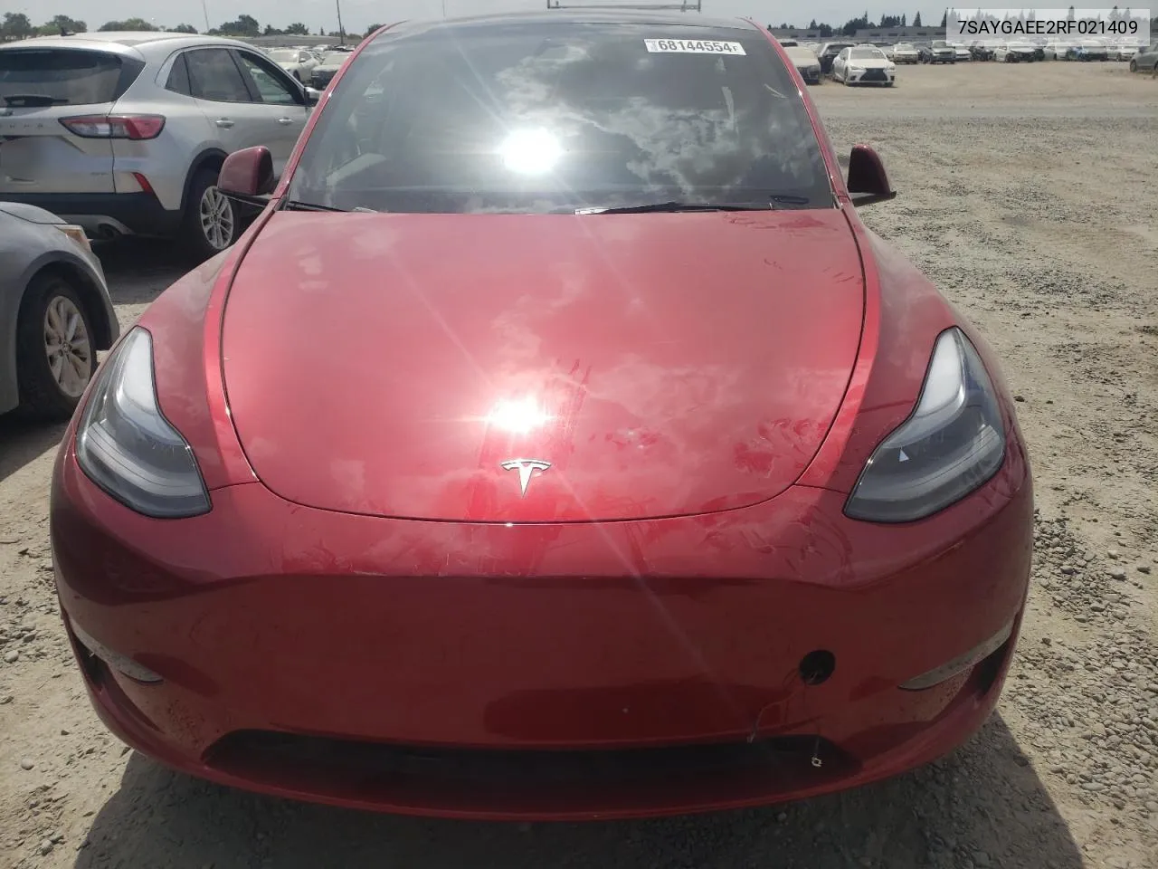 2024 Tesla Model Y VIN: 7SAYGAEE2RF021409 Lot: 68144554