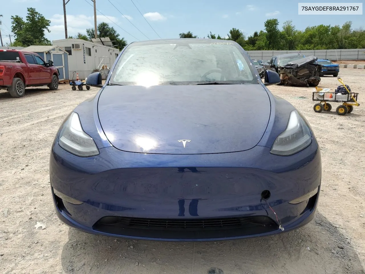 2024 Tesla Model Y VIN: 7SAYGDEF8RA291767 Lot: 68144564