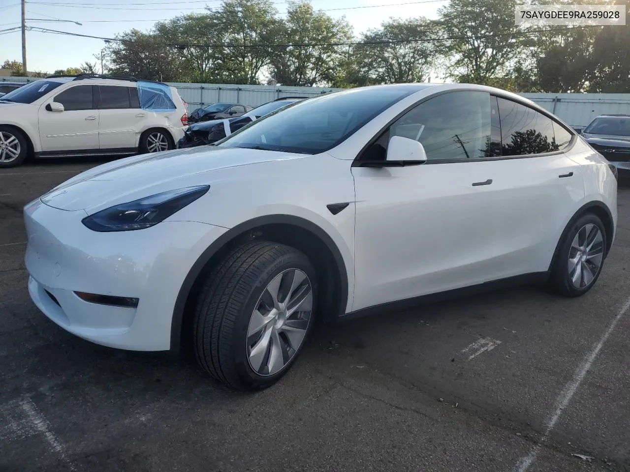 2024 Tesla Model Y VIN: 7SAYGDEE9RA259028 Lot: 68334614