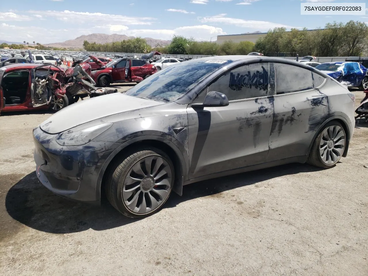 7SAYGDEF0RF022083 2024 Tesla Model Y