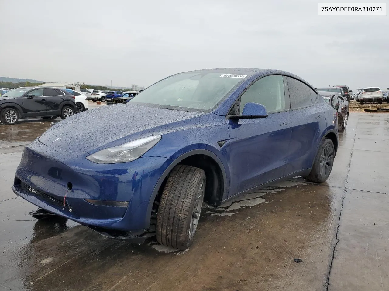 2024 Tesla Model Y VIN: 7SAYGDEE0RA310271 Lot: 68698974