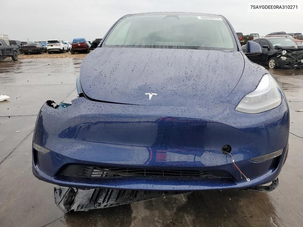 2024 Tesla Model Y VIN: 7SAYGDEE0RA310271 Lot: 68698974