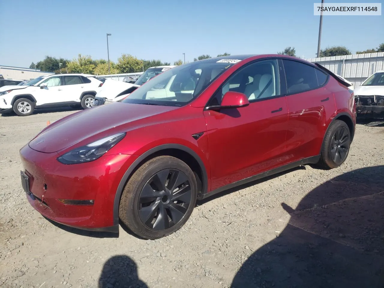 2024 Tesla Model Y VIN: 7SAYGAEEXRF114548 Lot: 68946954