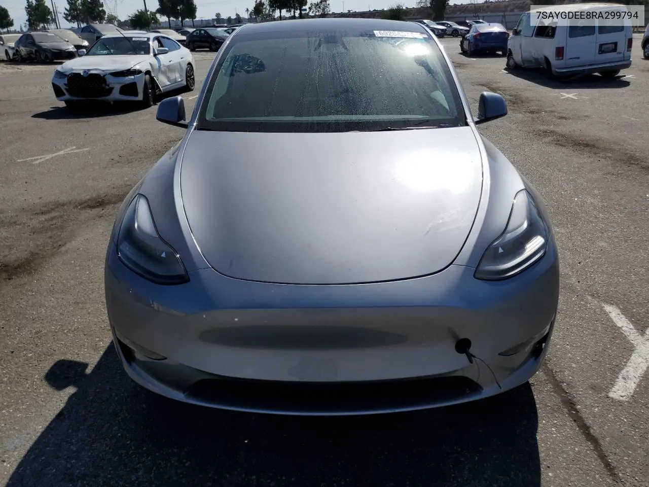 2024 Tesla Model Y VIN: 7SAYGDEE8RA299794 Lot: 69264374