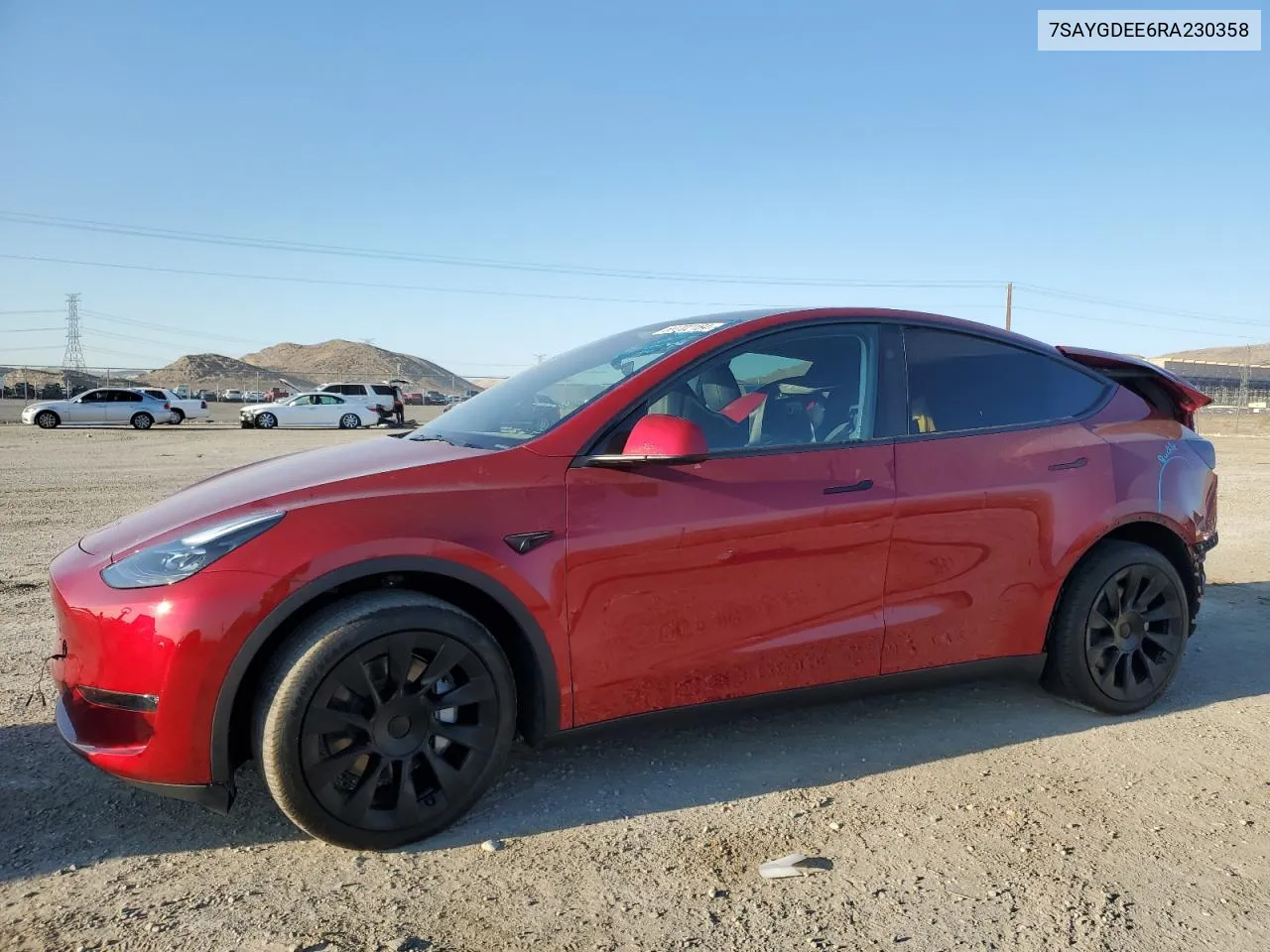 2024 Tesla Model Y VIN: 7SAYGDEE6RA230358 Lot: 69702184