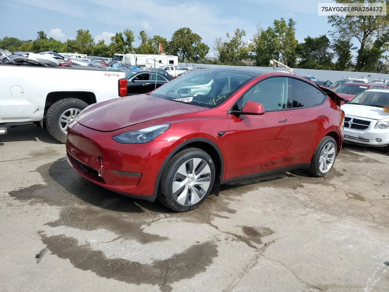 2024 Tesla Model Y VIN: 7SAYGDEE8RA254872 Lot: 70513574