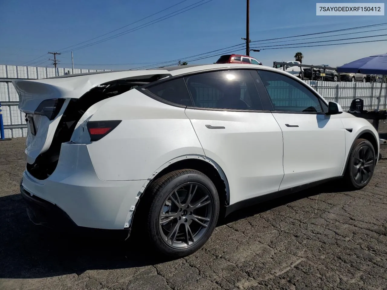 2024 Tesla Model Y VIN: 7SAYGDEDXRF150412 Lot: 70632634