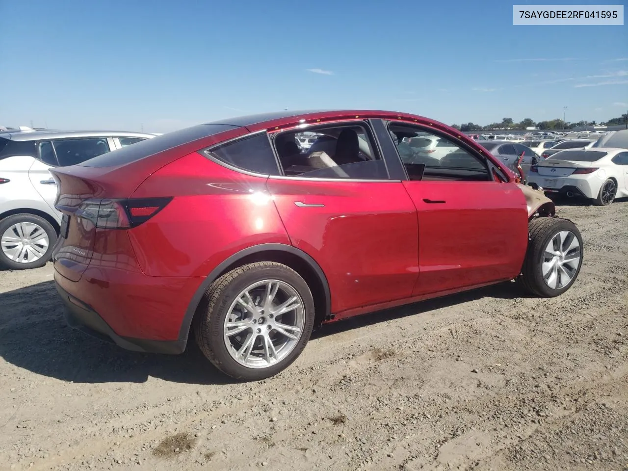 2024 Tesla Model Y VIN: 7SAYGDEE2RF041595 Lot: 70673994