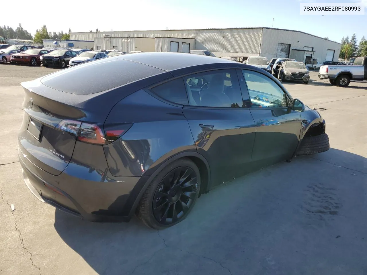 2024 Tesla Model Y VIN: 7SAYGAEE2RF080993 Lot: 71022874