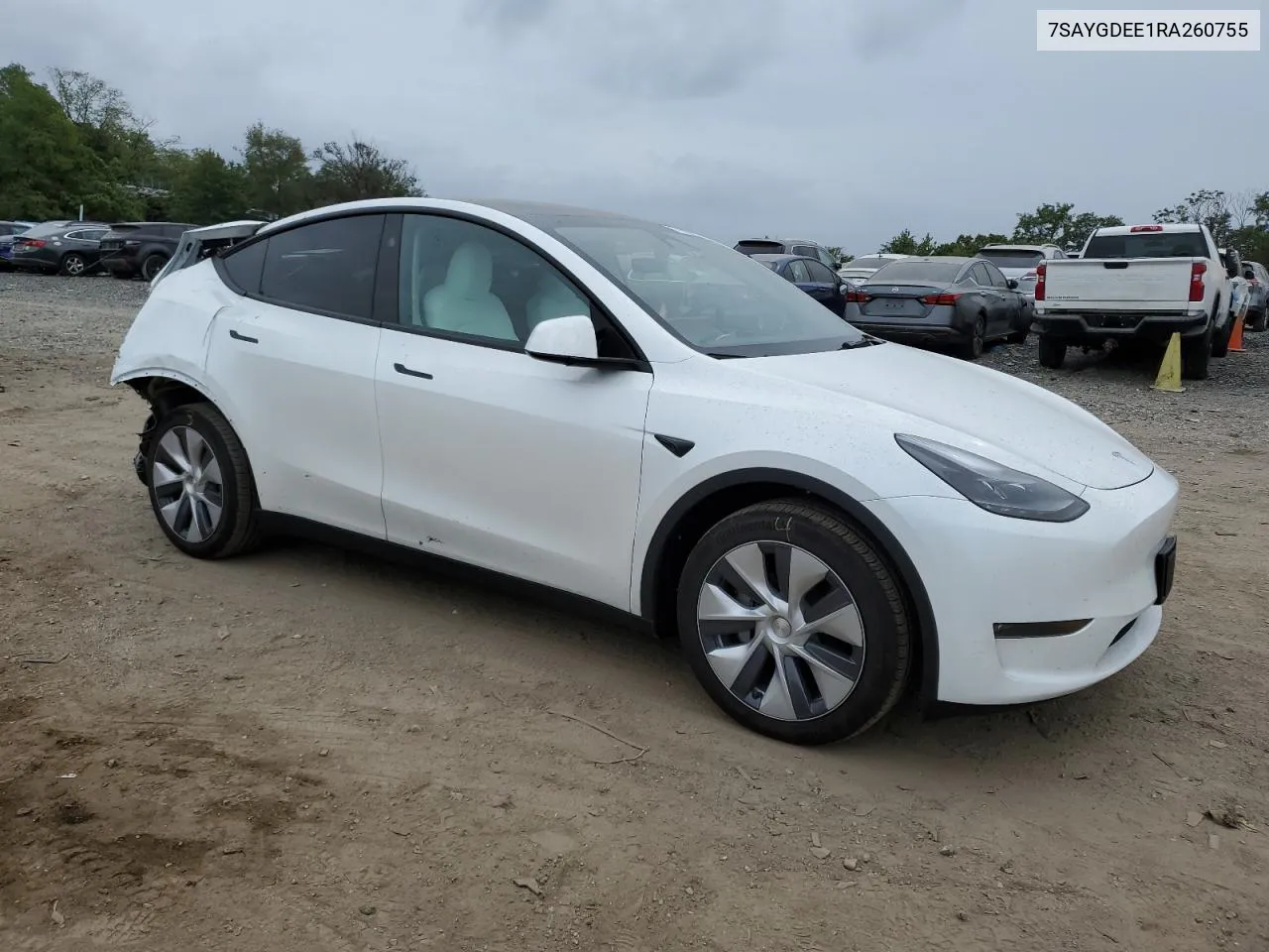 2024 Tesla Model Y VIN: 7SAYGDEE1RA260755 Lot: 71560584